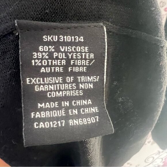 Le Chateau sweater top cheetah 🐆 cat animal knit Black Top with Gold Pattern - Picture 6 of 7